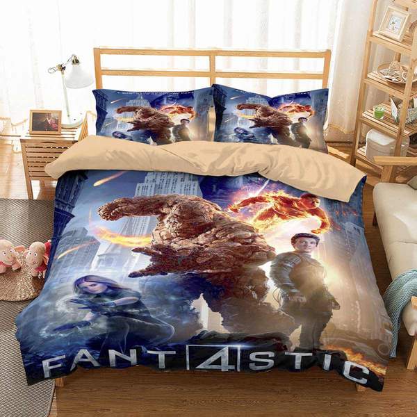 Fantastic Four Duvet Cover and Pillowcase Set Bedding Set