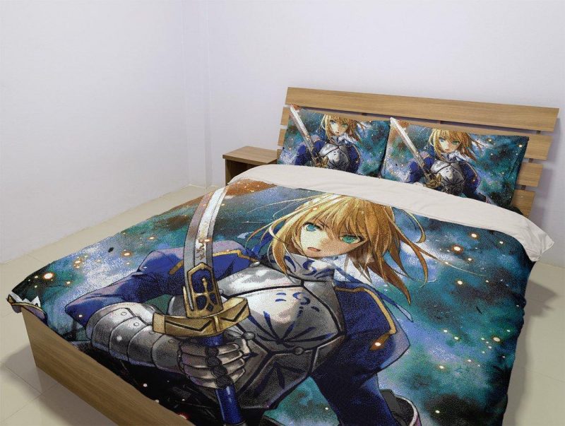 Fate Stay Night Duvet Cover and Pillowcase Set Bedding Set