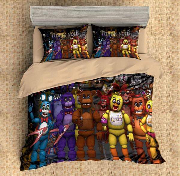 Five Nights At Freddyâ€™S Duvet Cover and Pillowcase Set Bedding Set 540