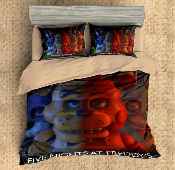 Five Nights At Freddyâ€™S Duvet Cover and Pillowcase Set Bedding Set 612