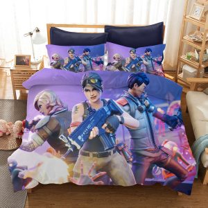 Fortnite 2 Duvet Cover and Pillowcase Set Bedding Set 856