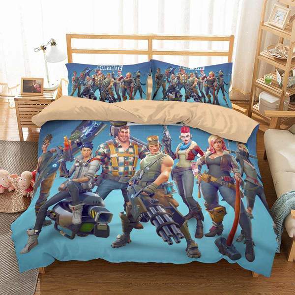 Fortnite 5 Duvet Cover and Pillowcase Set Bedding Set 651