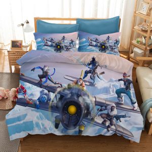 Fortnite 5 Duvet Cover and Pillowcase Set Bedding Set 854