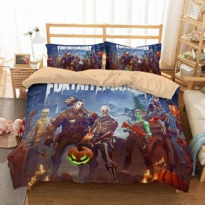 Fortnite Duvet Cover and Pillowcase Set Bedding Set 606