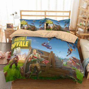 Fortnite Duvet Cover and Pillowcase Set Bedding Set 656