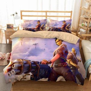 Fortnite Duvet Cover and Pillowcase Set Bedding Set 777