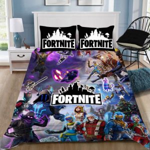 Fortnite Gamer Duvet Cover and Pillowcase Set Bedding Set 55