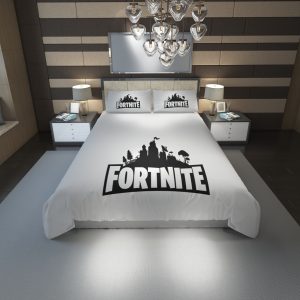 Fortnite Logo 44 Duvet Cover and Pillowcase Set Bedding Set