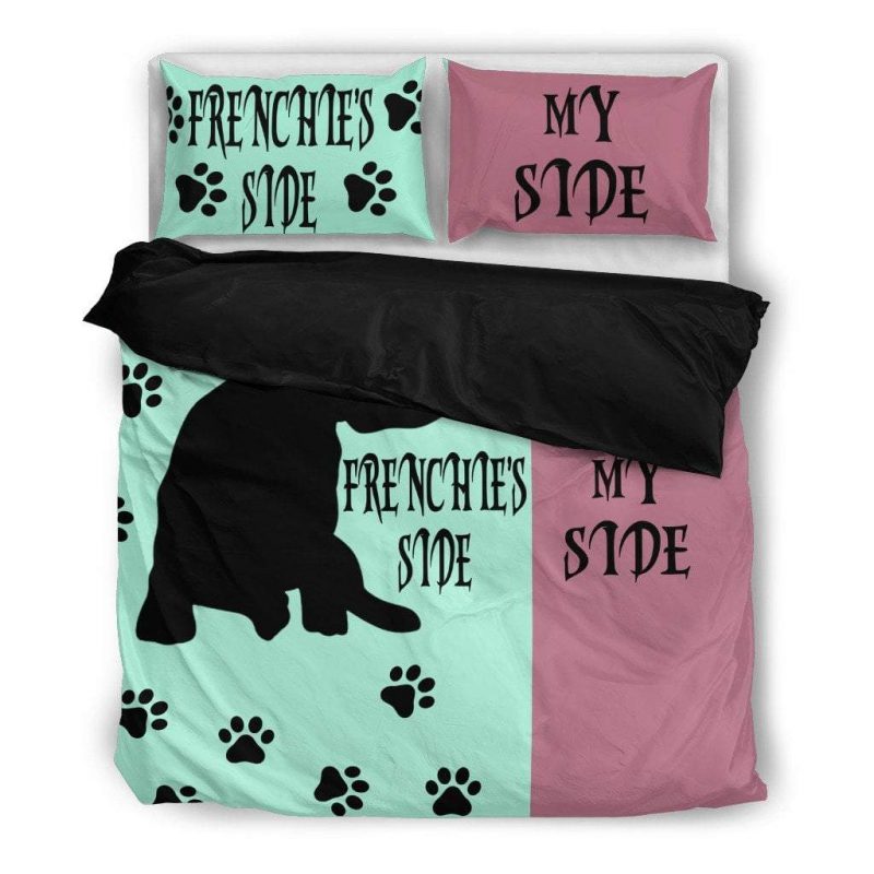 Frenchies Side Duvet Cover and Pillowcase Set Bedding Set