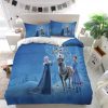 Frozen Elsa Anna Christmas Duvet Cover and Pillowcase Set Bedding Set