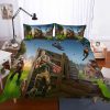 Game Theme Night Fortnite Printed Duvet Cover and Pillowcase Set Bedding Set