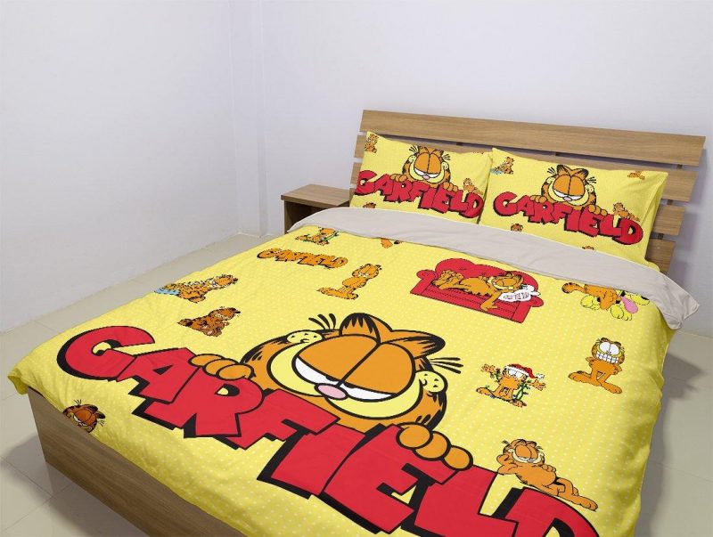 Garfield Duvet Cover and Pillowcase Set Bedding Set 1066