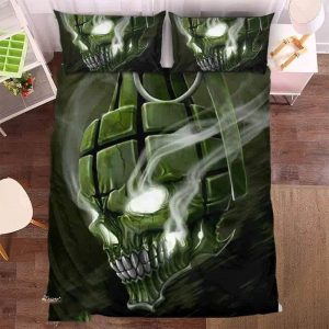 Generade Skull Duvet Cover and Pillowcase Set Bedding Set