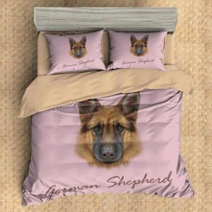 German Shepherd Duvet Cover and Pillowcase Set Bedding Set 659