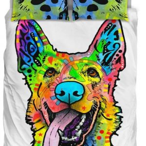 German Shepherd Duvet Cover and Pillowcase Set Bedding Set 820