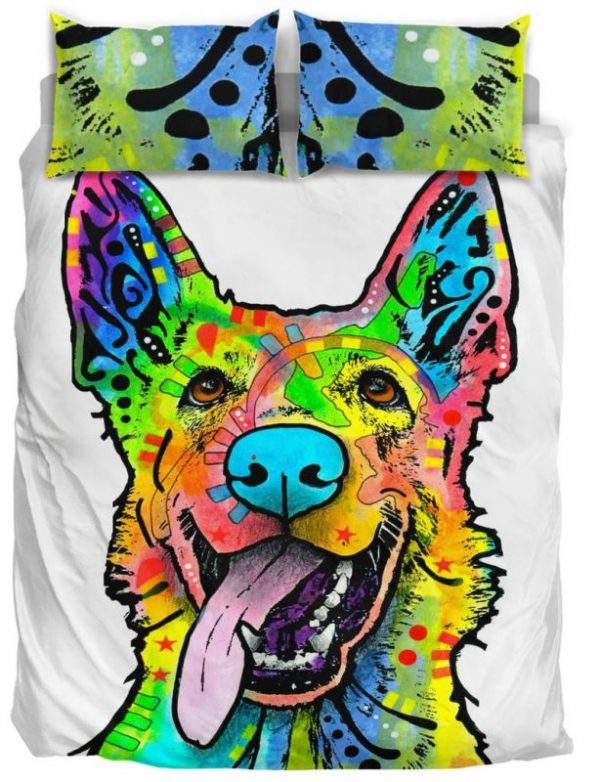 German Shepherd Duvet Cover and Pillowcase Set Bedding Set 820