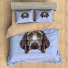 German Shorthaired Pointer Duvet Cover and Pillowcase Set Bedding Set