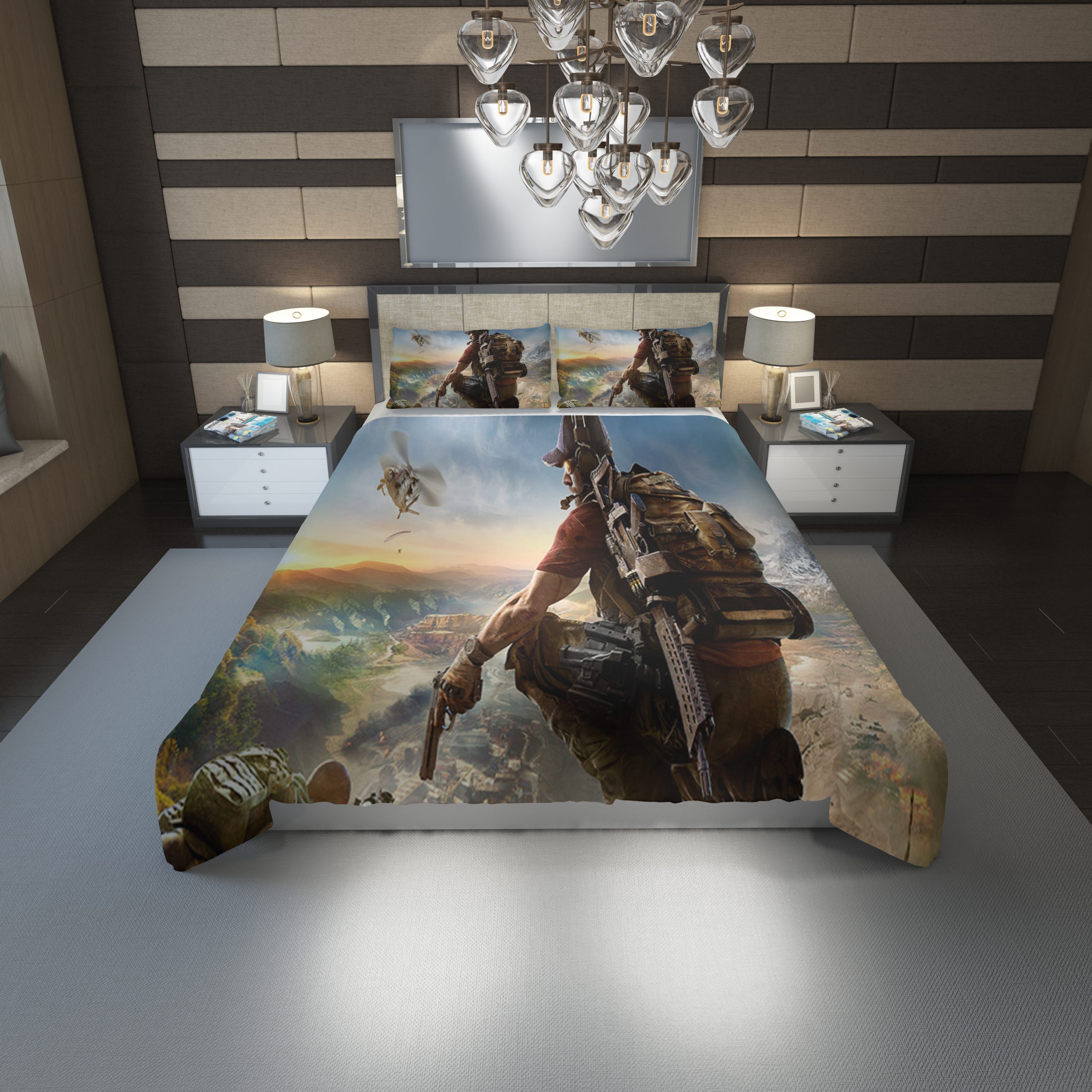 Ghost Recon Breakpoint Duvet Cover and Pillowcase Set Bedding Set 1168