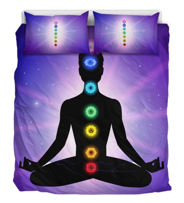 Glowing Chakra Duver Duvet Cover and Pillowcase Set Bedding Set 891