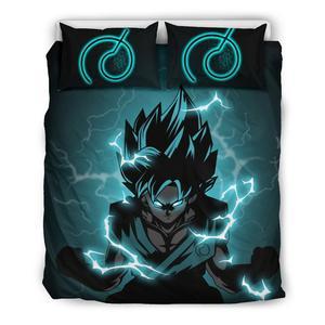 Goku Super Saiyan Blue Duvet Cover and Pillowcase Set Bedding Set