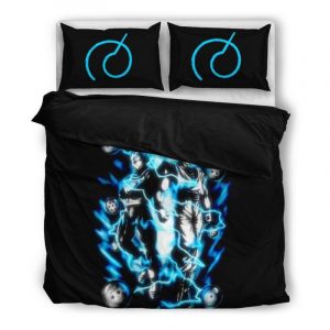 Goku Vegeta Super Saiyan God Duvet Cover and Pillowcase Set Bedding Set