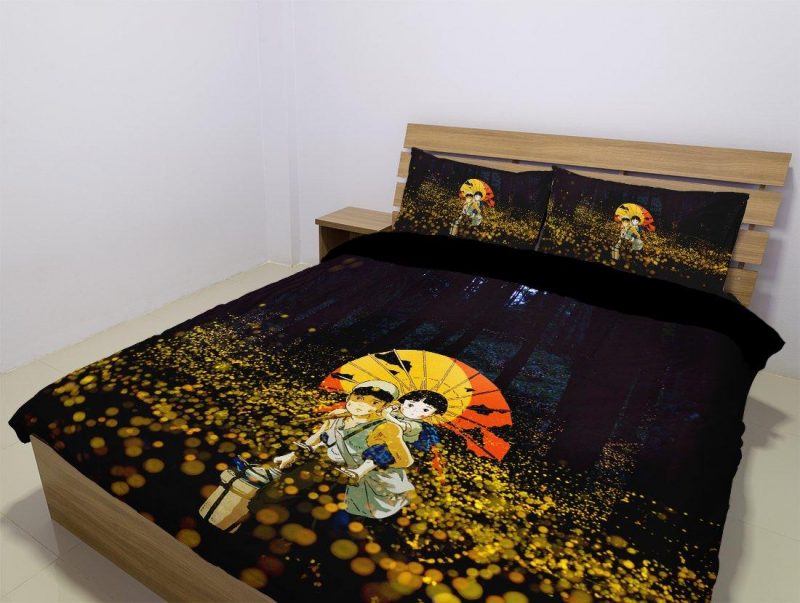 Grave Of The Fireflies Duvet Cover and Pillowcase Set Bedding Set