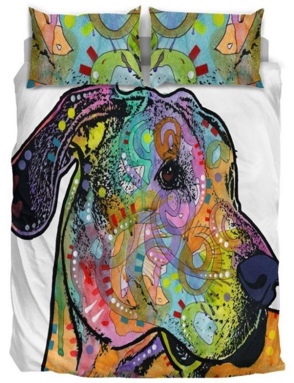 Great Dane Duvet Cover and Pillowcase Set Bedding Set