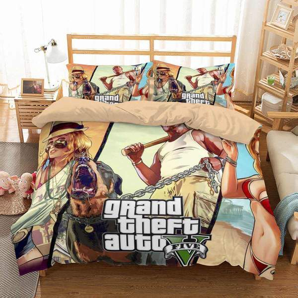 Gta 5 1 Duvet Cover and Pillowcase Set Bedding Set