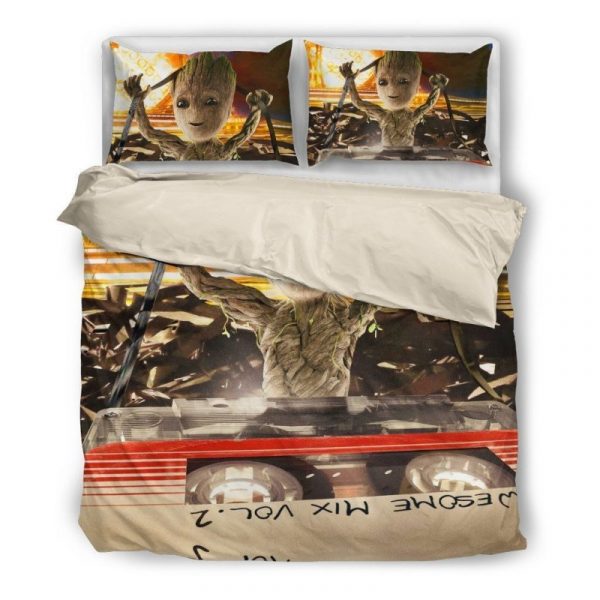 Guardians Of The Galaxy Duvet Cover and Pillowcase Set Bedding Set 153