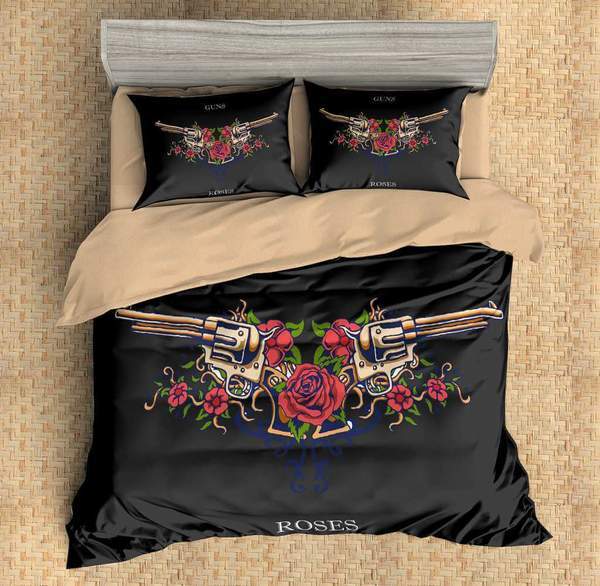 Guns Duvet Cover and Pillowcase Set Bedding Set