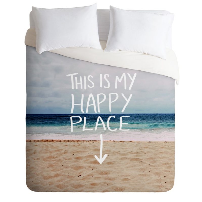 Happy Place X Beach Duvet Cover and Pillowcase Set Bedding Set