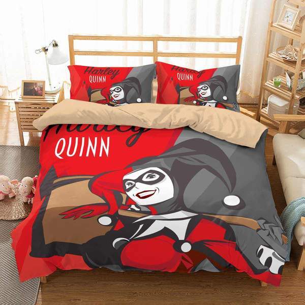 Harley Quinn 3 Duvet Cover and Pillowcase Set Bedding Set