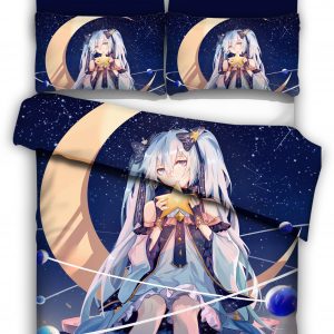 Hatsune Miku 1 Duvet Cover and Pillowcase Set Bedding Set