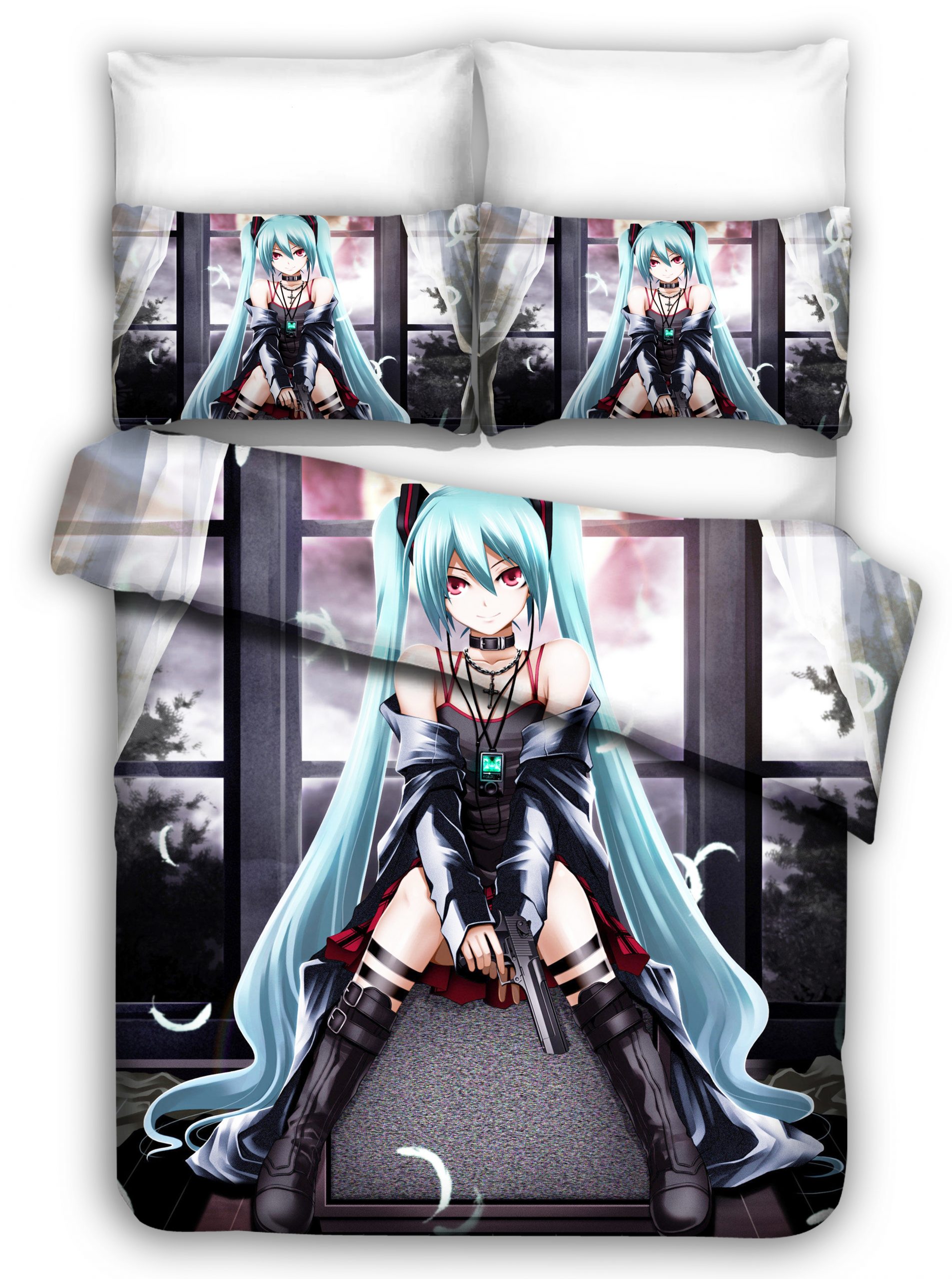 Hatsune Miku 10 Duvet Cover and Pillowcase Set Bedding Set