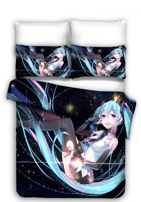 Hatsune Miku 6 Duvet Cover and Pillowcase Set Bedding Set