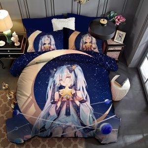 Hatsune Miku Duvet Cover and Pillowcase Set Bedding Set