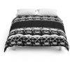 Head Pattern Duvet Cover and Pillowcase Set Bedding Set