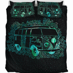 Hippie Van Duver Duvet Cover and Pillowcase Set Bedding Set 882