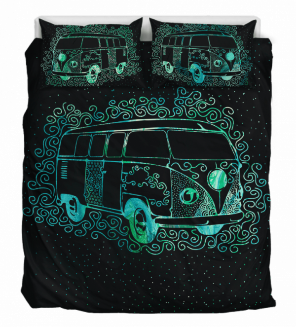 Hippie Van Duver Duvet Cover and Pillowcase Set Bedding Set 882