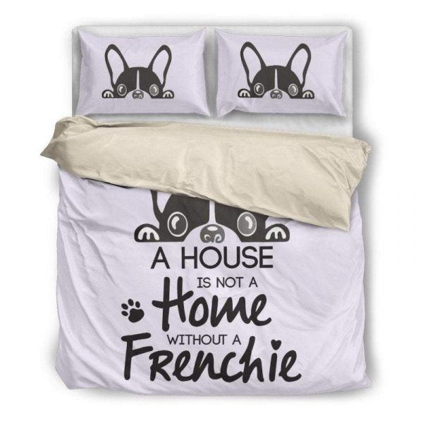 Home without frenchie Duvet Cover and Pillowcase Set Bedding Set