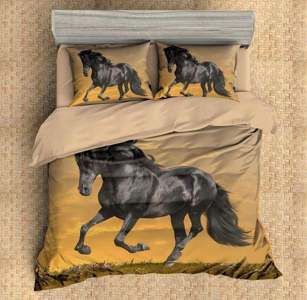 Horse 2 Duvet Cover and Pillowcase Set Bedding Set