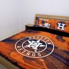 Houston Astros Duvet Cover and Pillowcase Set Bedding Set 1049