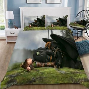 How To Train Your Dragon 1 Duvet Cover and Pillowcase Set Bedding Set 339