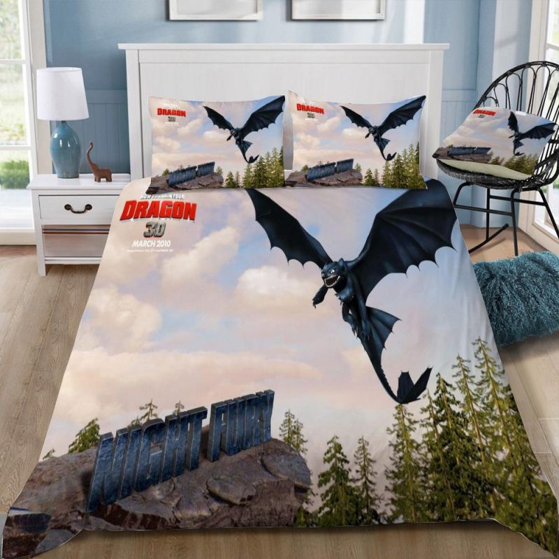 How To Train Your Dragon 15 Duvet Cover and Pillowcase Set Bedding Set