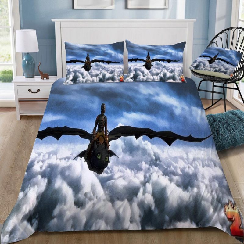 How To Train Your Dragon 18 Duvet Cover and Pillowcase Set Bedding Set