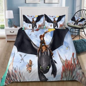 How To Train Your Dragon 22 Duvet Cover and Pillowcase Set Bedding Set