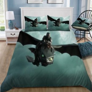 How To Train Your Dragon 3 2 Duvet Cover and Pillowcase Set Bedding Set 327