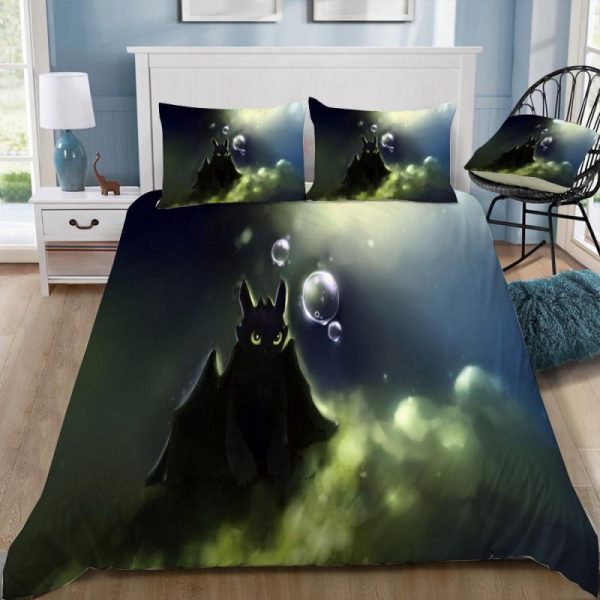 How To Train Your Dragon 3 Duvet Cover and Pillowcase Set Bedding Set 312