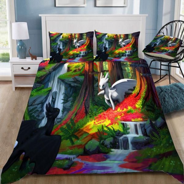 How To Train Your Dragon 3 Duvet Cover and Pillowcase Set Bedding Set 323