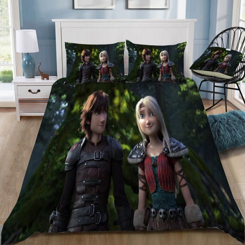 How To Train Your Dragon 3 Duvet Cover and Pillowcase Set Bedding Set 326